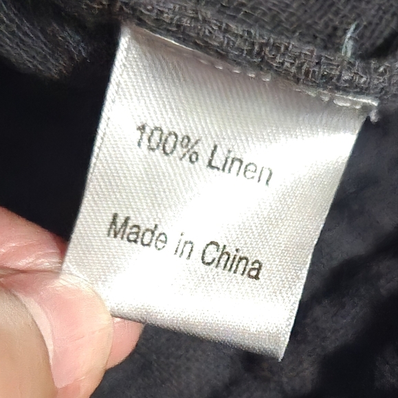 Peacock Ways Linen Gauze Longline Burnt Fabric Gray Lagenlook Cardigan - Picture 11 of 11